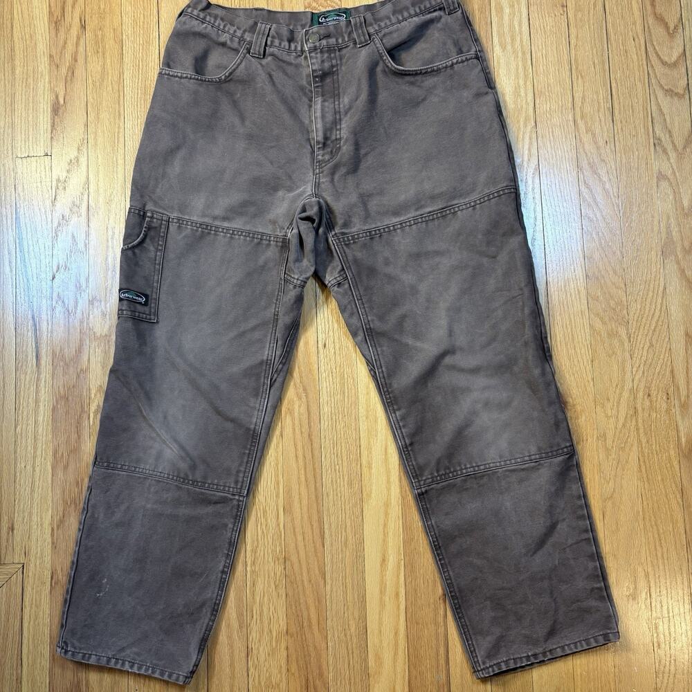 Arborwear Double Knee Work Pants Men’s 36x30 Brown Canvas Carpenter Utility